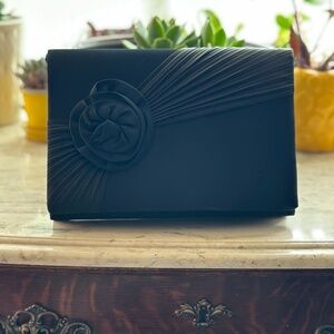 Black Satin Small Purse